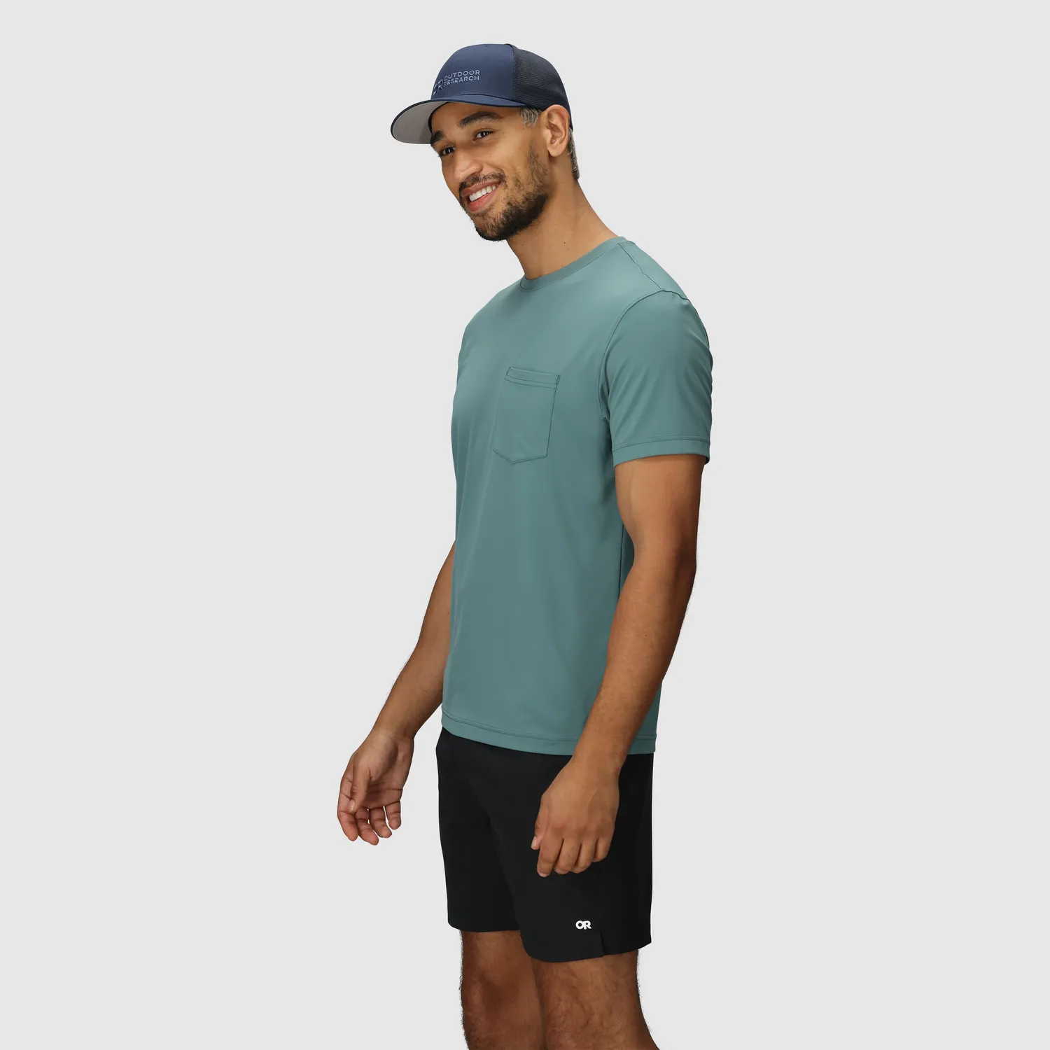 Outdoor Research OR Logo Trucker Hat truckercaps, Dark Navy, justerbar