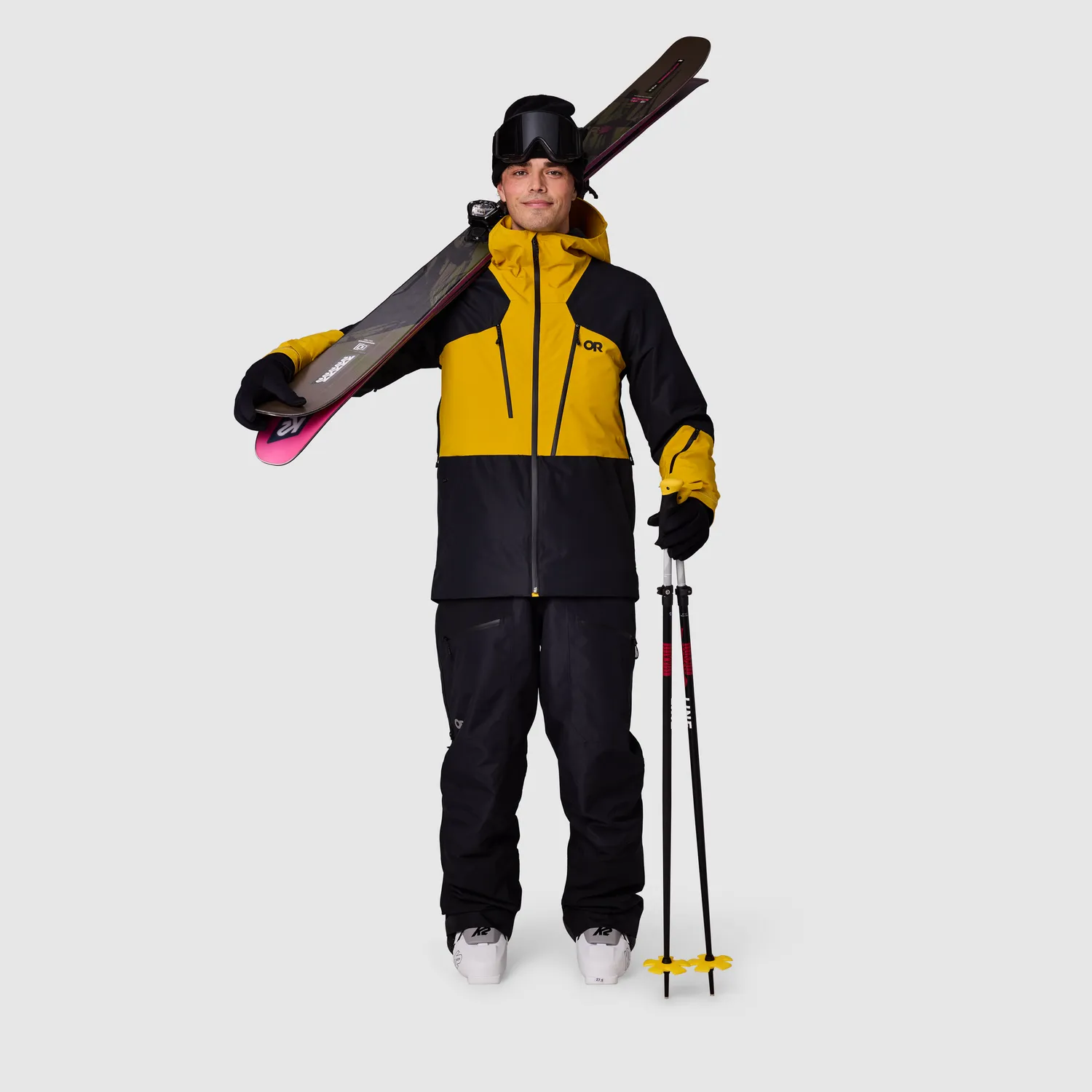 Outdoor Research Powderverse Jacket skijakke Amber/Black isolert