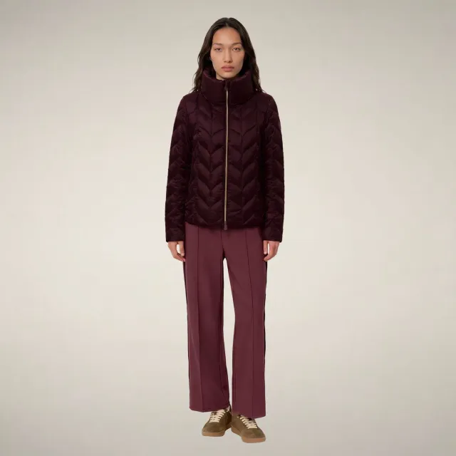 Save The Duck Lorette jakke dame Wine Red dyrefri