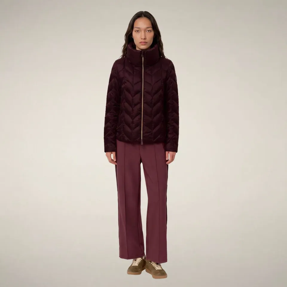 Save The Duck Lorette jakke dame Wine Red dyrefri