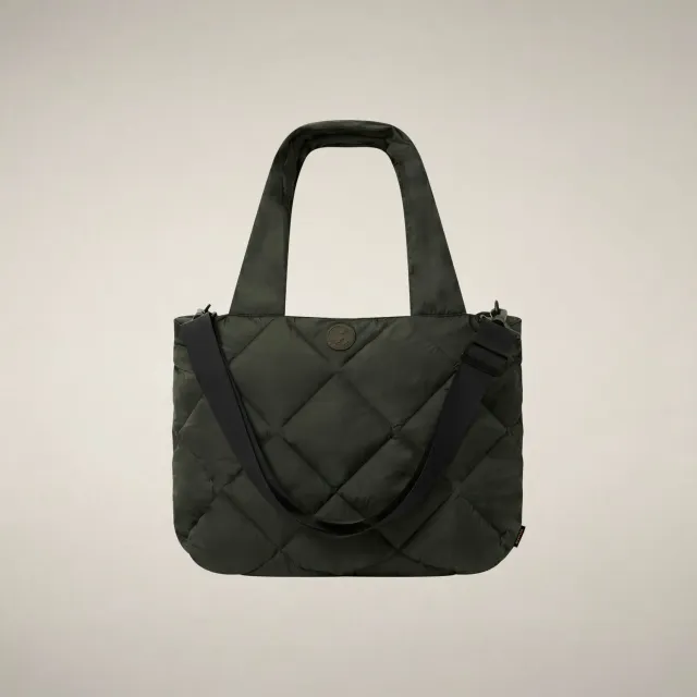 Save The Duck Sely quiltet veske grønn Snake Green