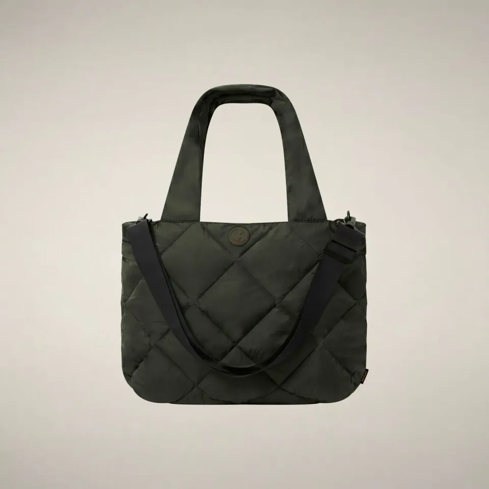 Save The Duck Sely quiltet veske grønn Snake Green