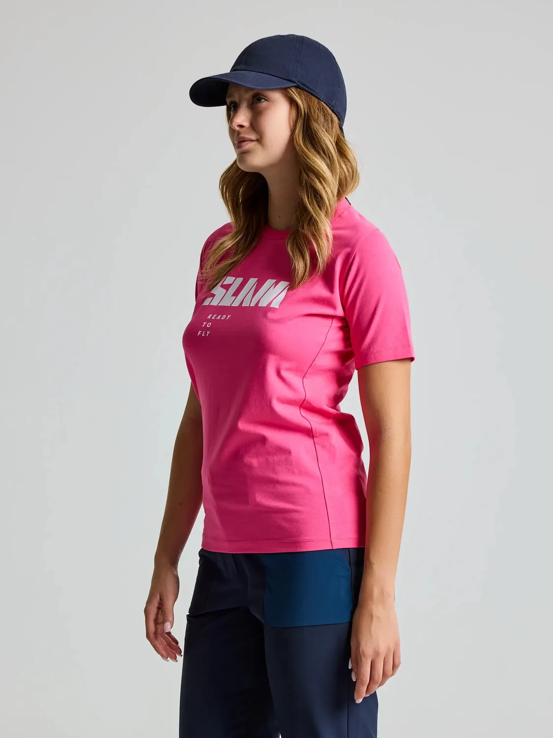 Slam Graphic WS T-Shirt SS T-skjorte Dark Navy bambusbomull