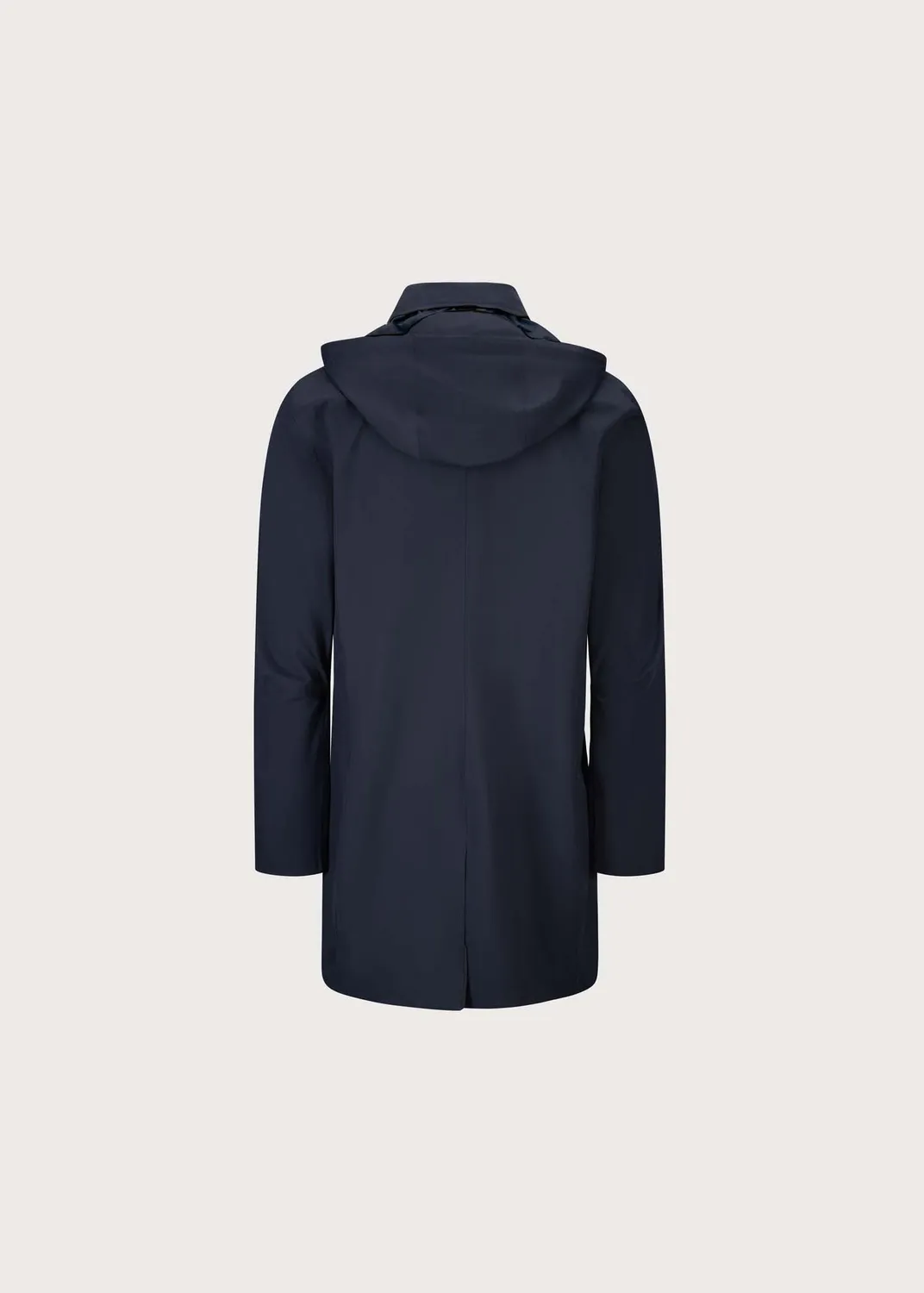 Brgn Søravind Coat regnfrakk marineblå S–XXL lett