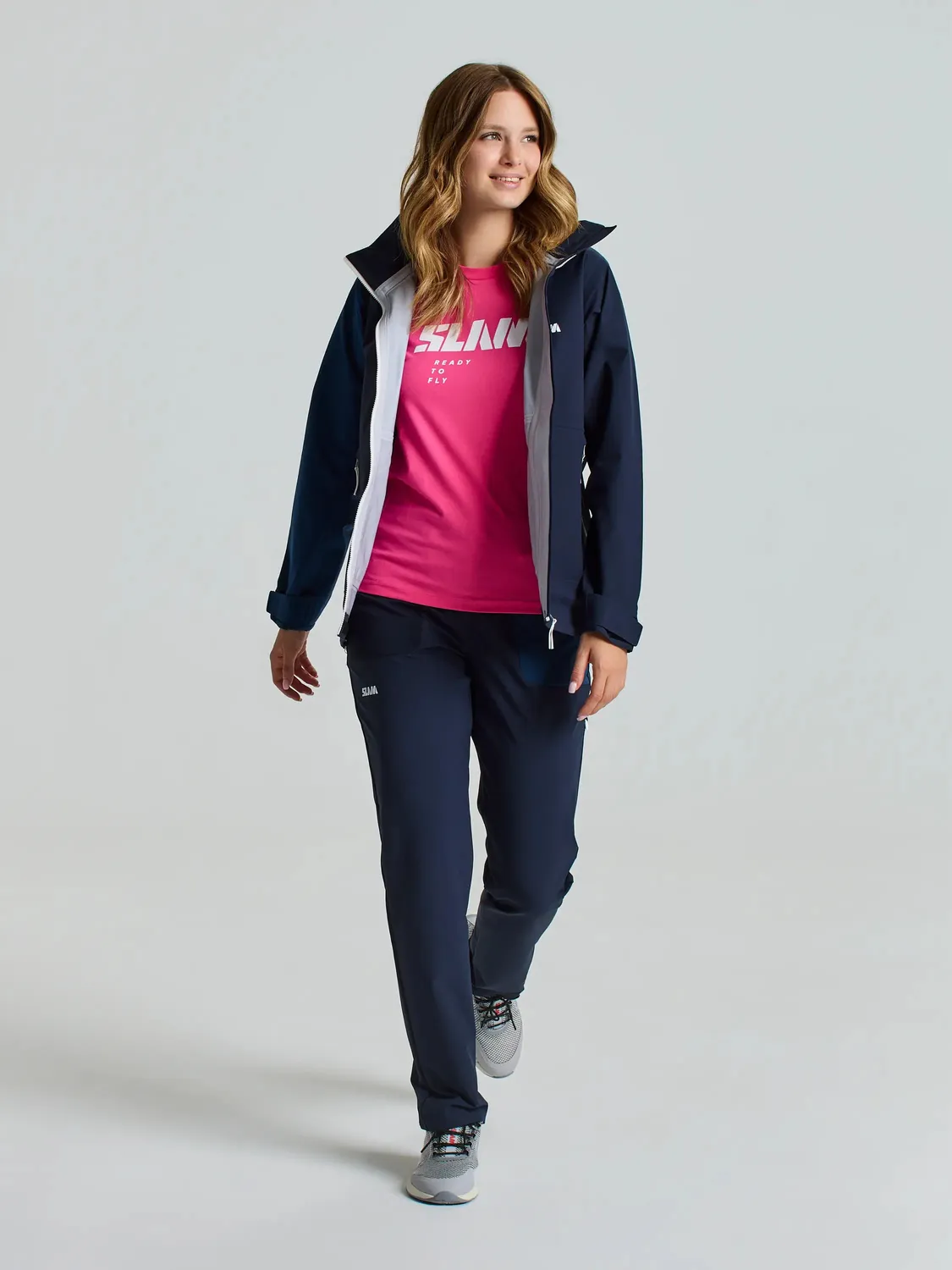 Slam One Design OD WS Hooded Jacket jakke mørk marineblå vanntett