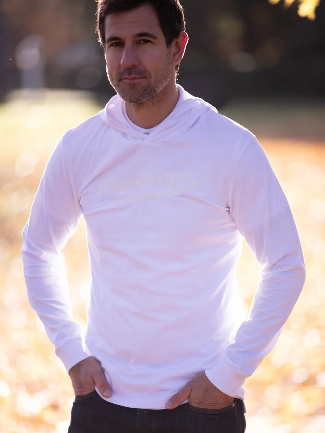 John Partridge Hooded Sweatshirt hettegenser rosa S–2XL økologisk bomull