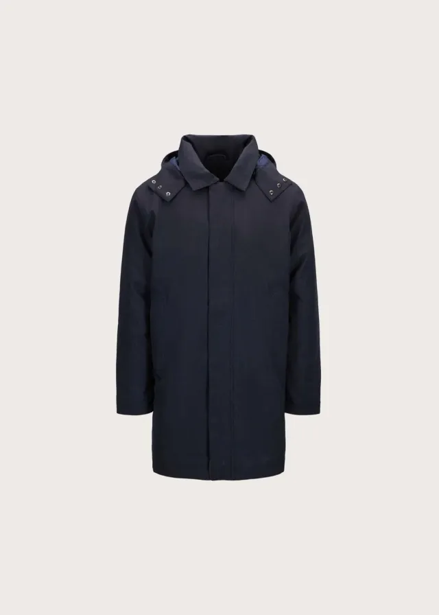 Brgn Vestavind Coat regnfrakk Dark Navy – 20 000 mm