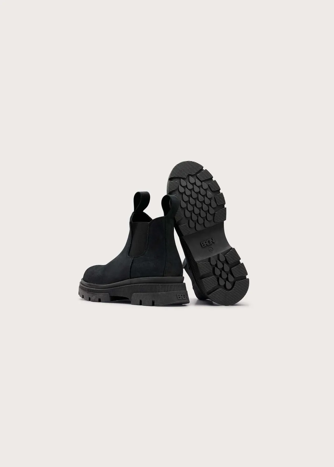 Brgn Low Chelsea Boot chelseaboot 36–45 svart nubuck vanntett