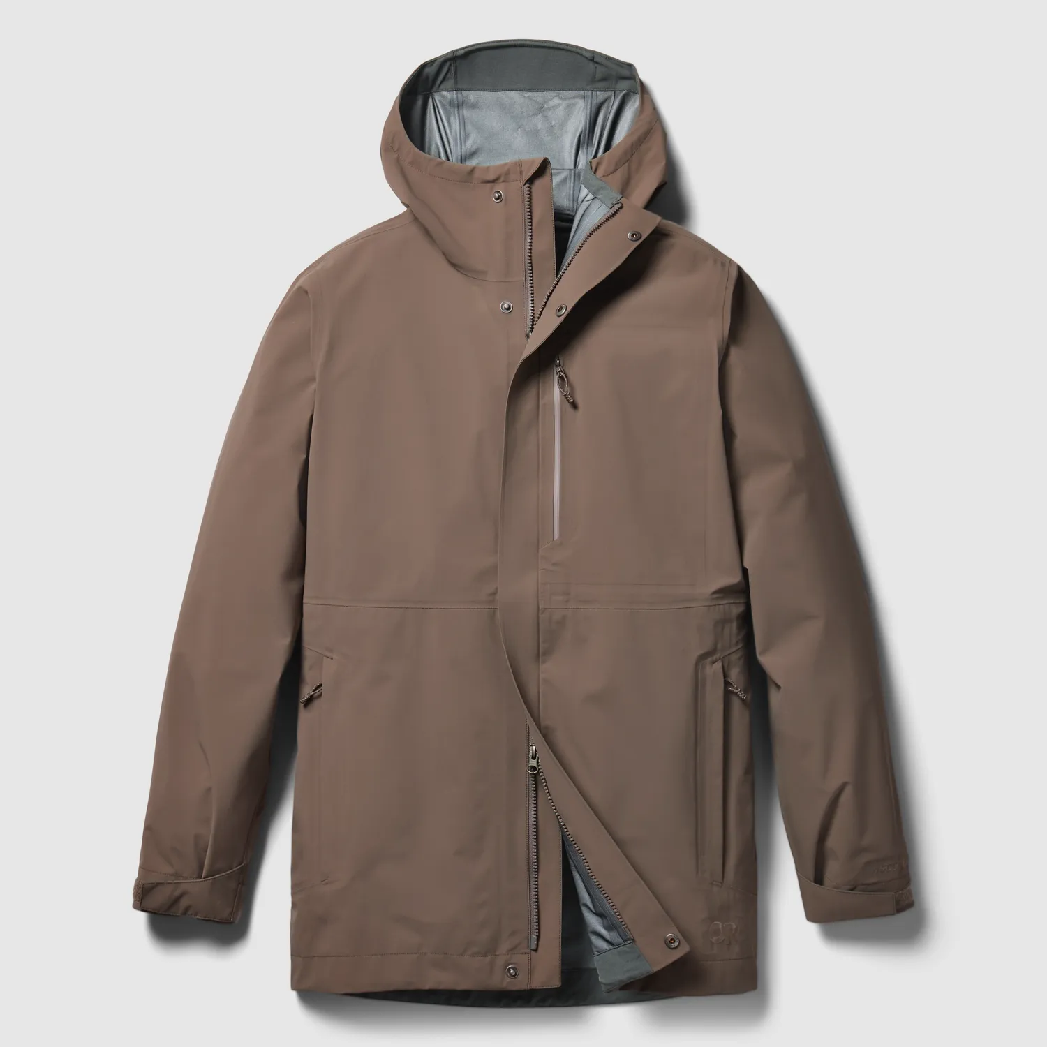 Outdoor Research Foray Men's Foray 3L Trench regnjakke Gravel/Black