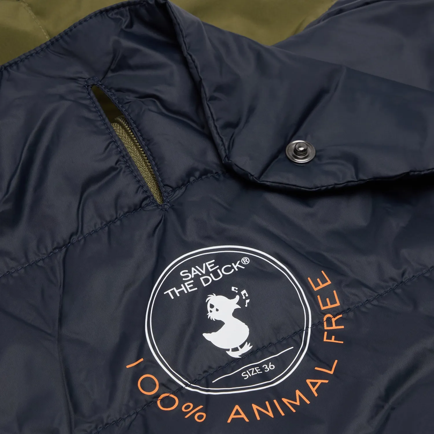 Save The Duck Rex hundedekken oliven 28–60 vannavvisende