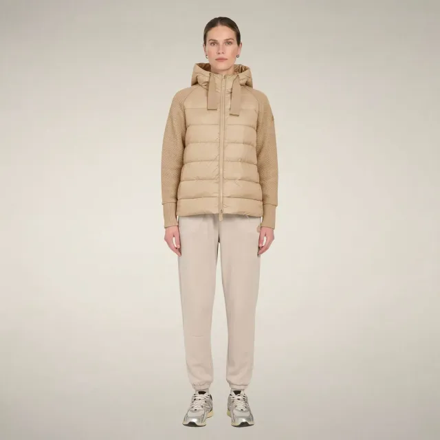 Save The Duck Fashion Priska jakke Stone Beige vattert