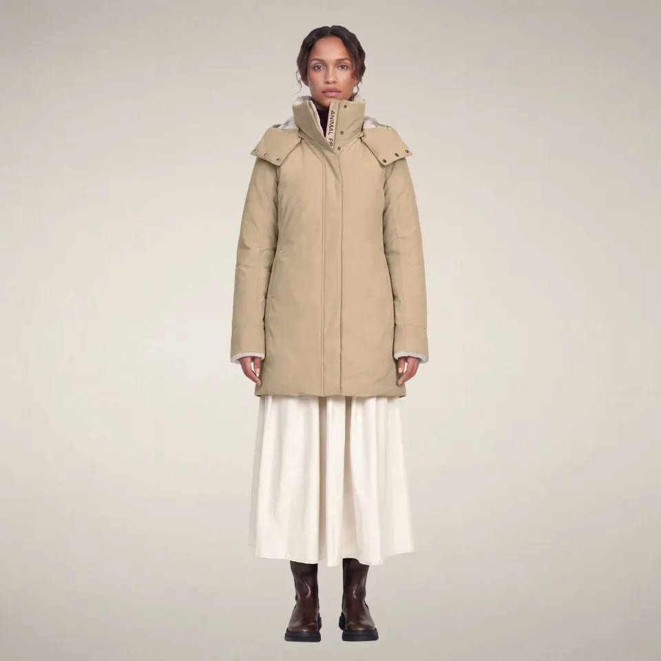 Save The Duck Samantah parkas dame steinbeige slim fit
