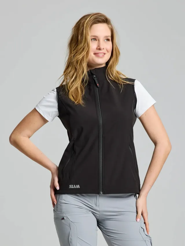 Slam ACT WS Softshell Vest dame svart