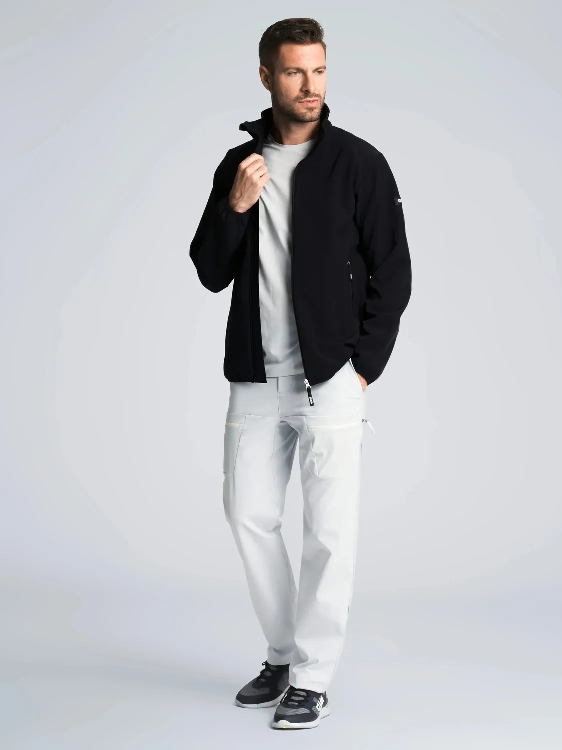 Slam Altura Warm softshelljakke herre mørk marine fleece