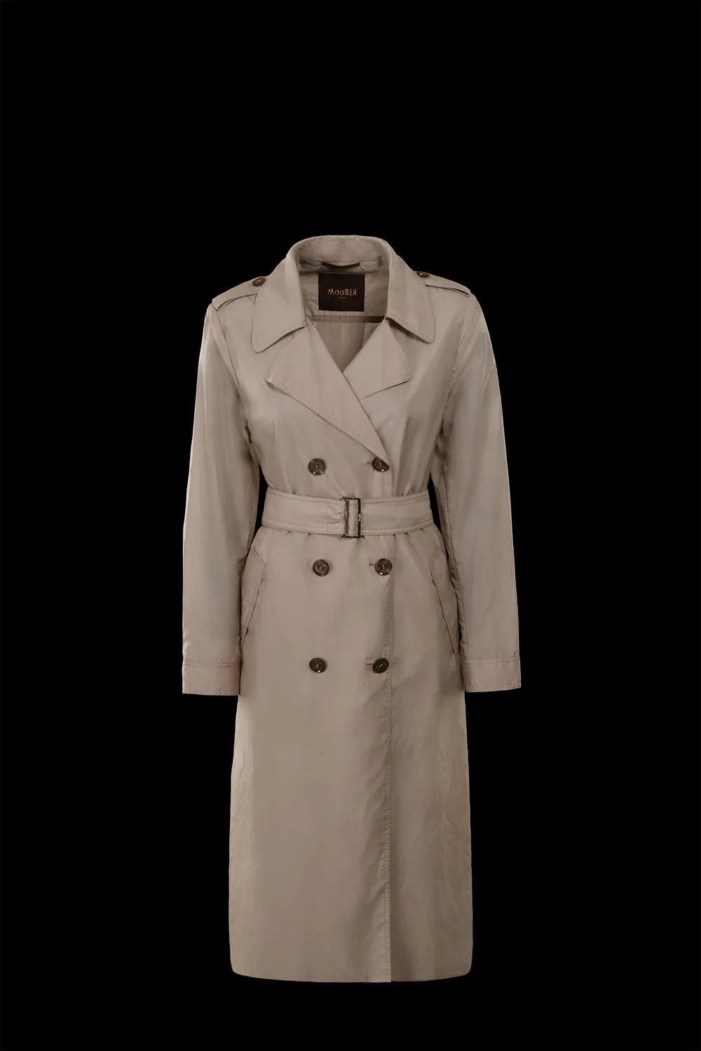 Moorer CLEOPATRA-DN1 trenchcoat marmorfarget avtakbar hette