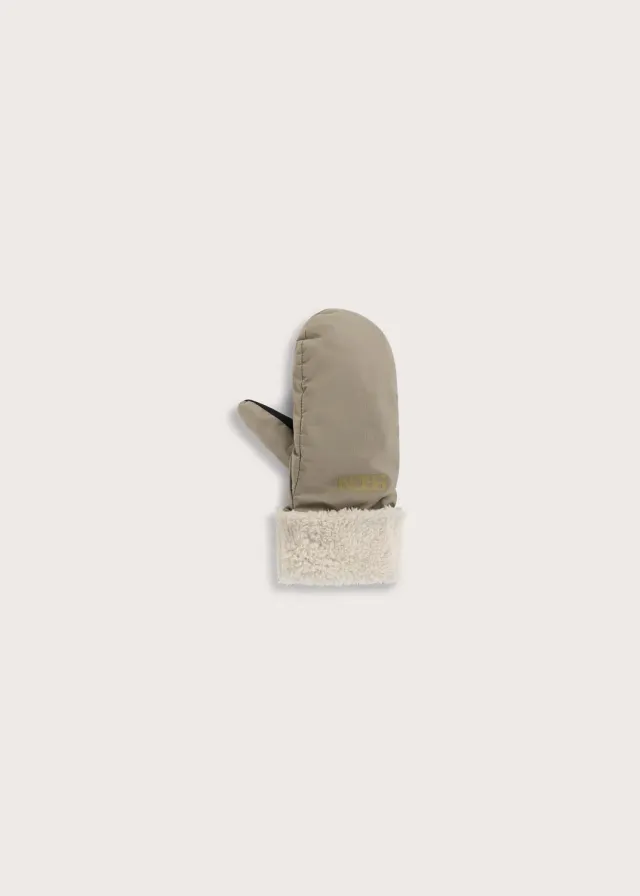 Brgn Puffer Mittens votter Taupe S/M vanntette