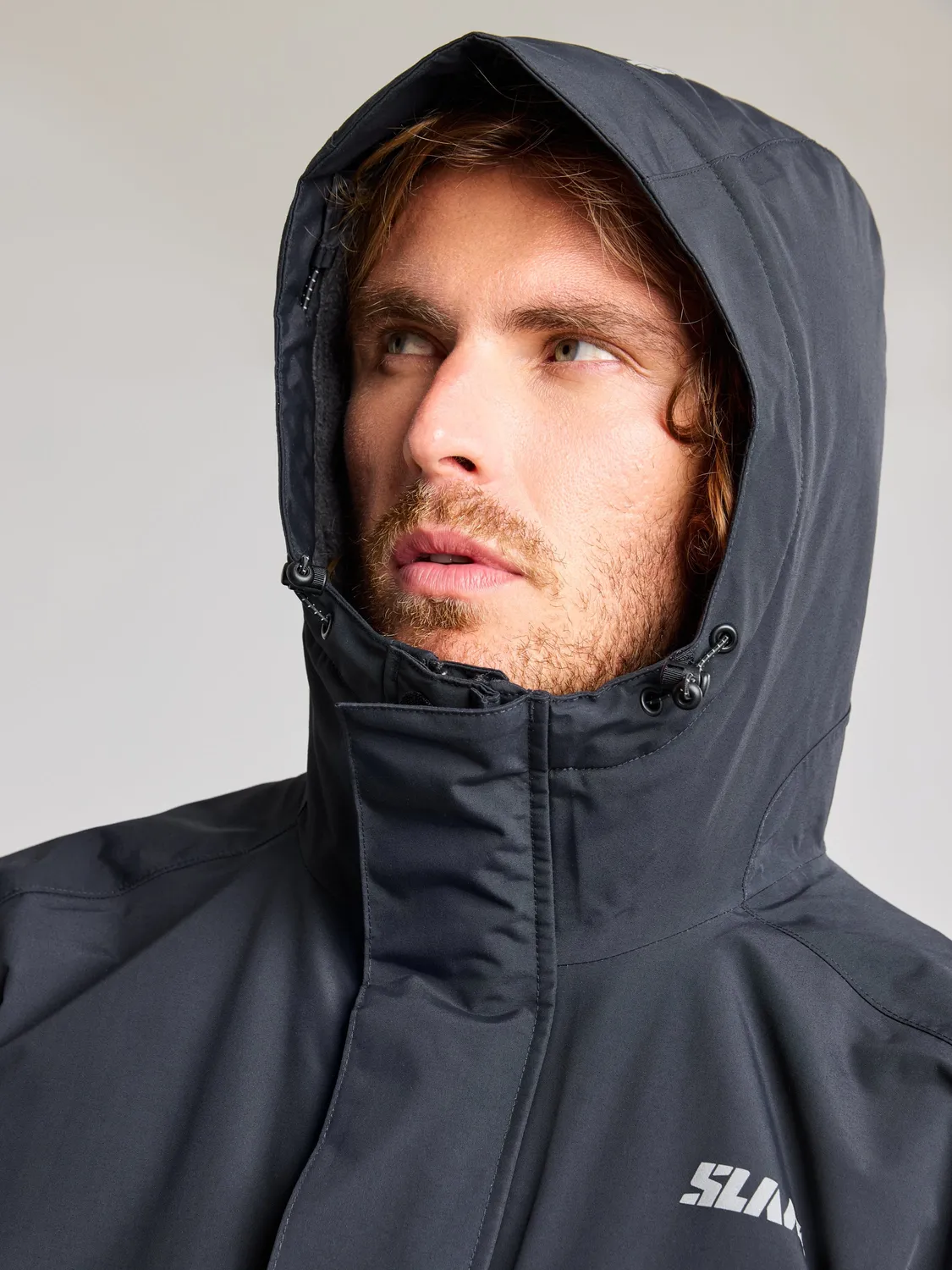 Slam ACT ETNZ Long Parka parkas svart blekk vanntett