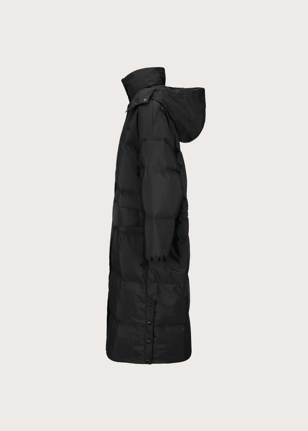 Brgn Snøfall Coat vinterkåpe svart dun