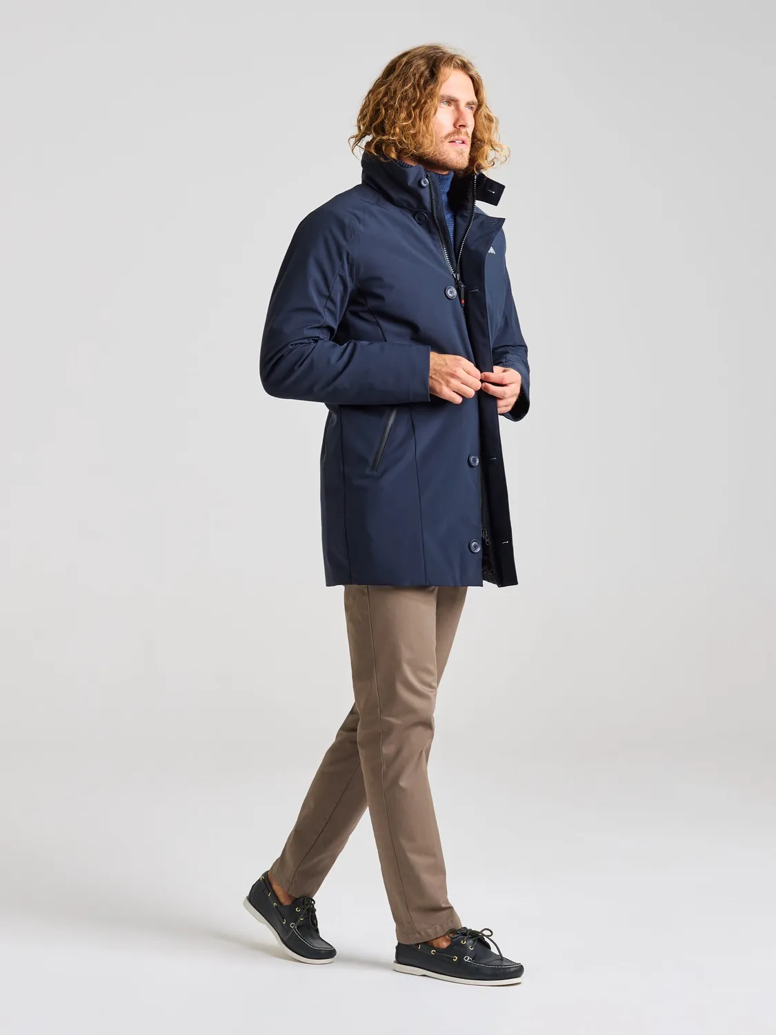 Slam Dock Coat 2.0 parkas herre mørk marineblå vanntett