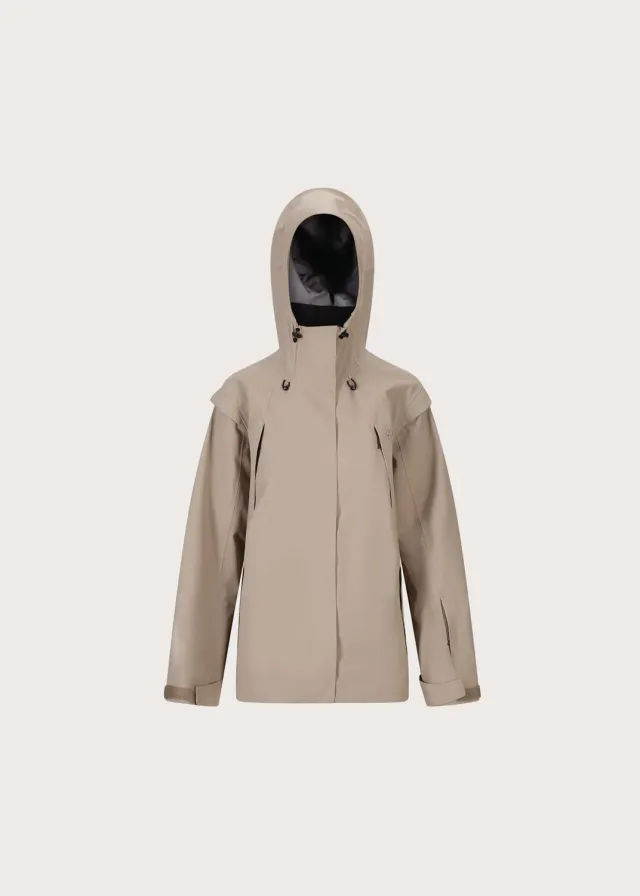 BRGN Snow Ulriken 3L Jacket skalljakke taupe 3-lags