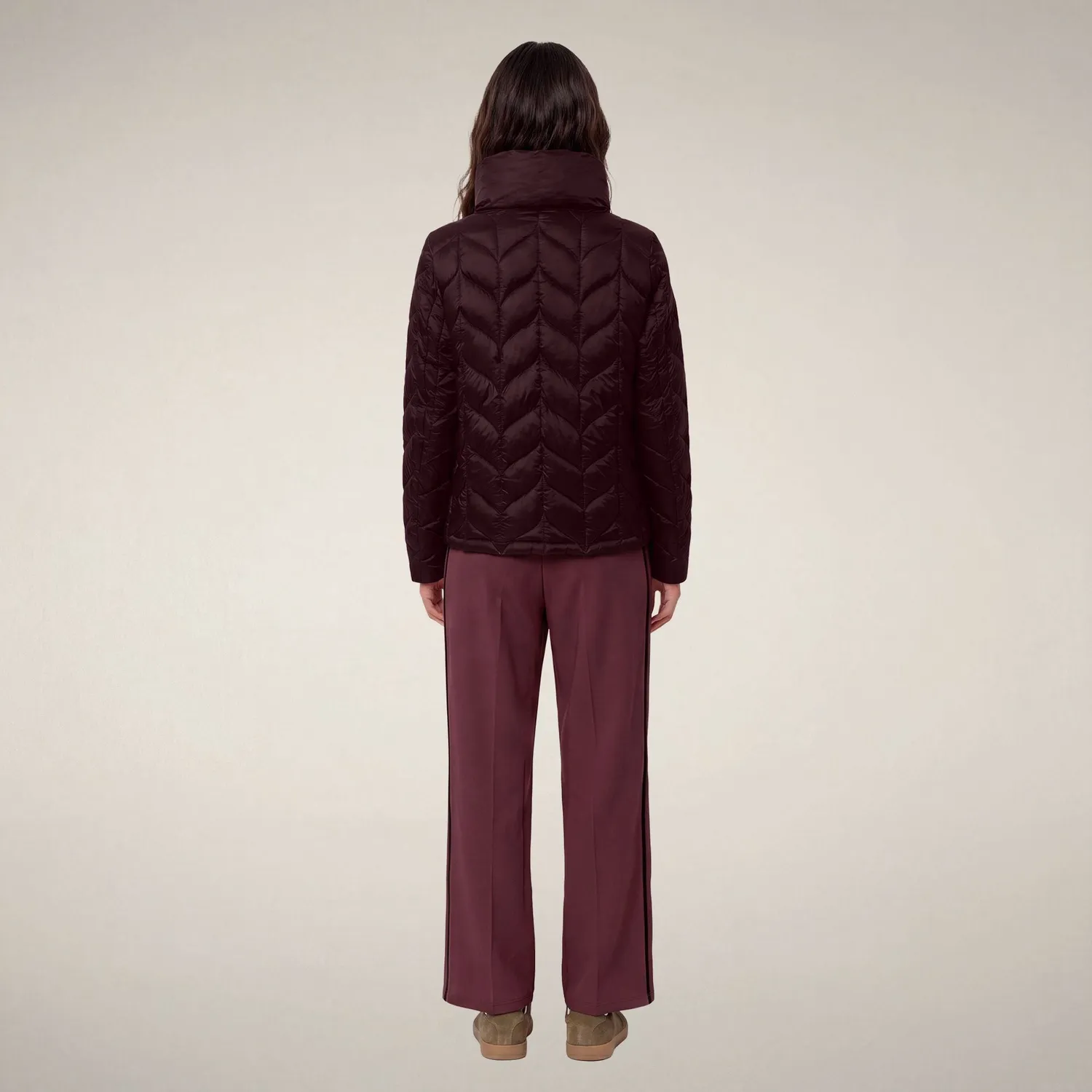 Save The Duck Lorette jakke dame Wine Red dyrefri