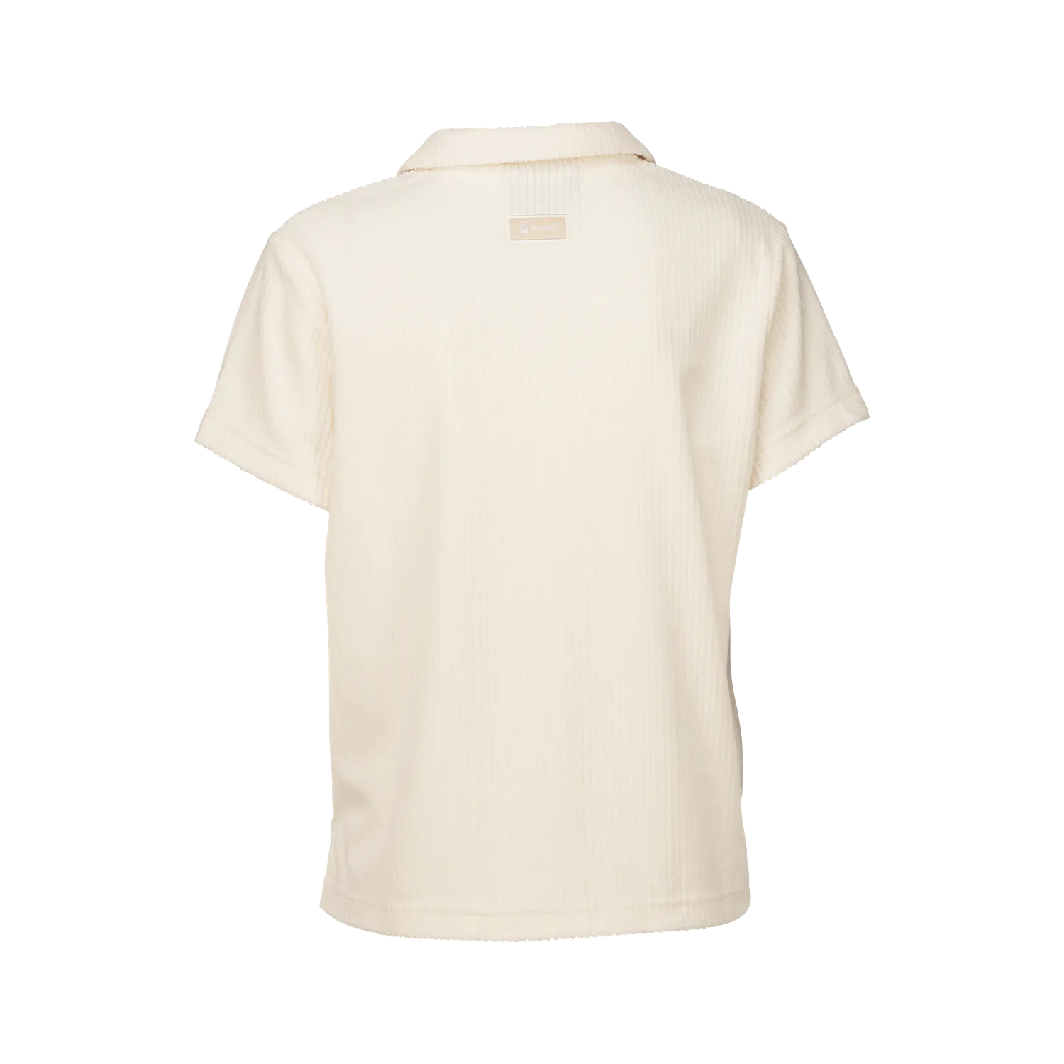 House of Hygge Terry Striped Shirt t-skjorte dame Offwhite/Bonfire