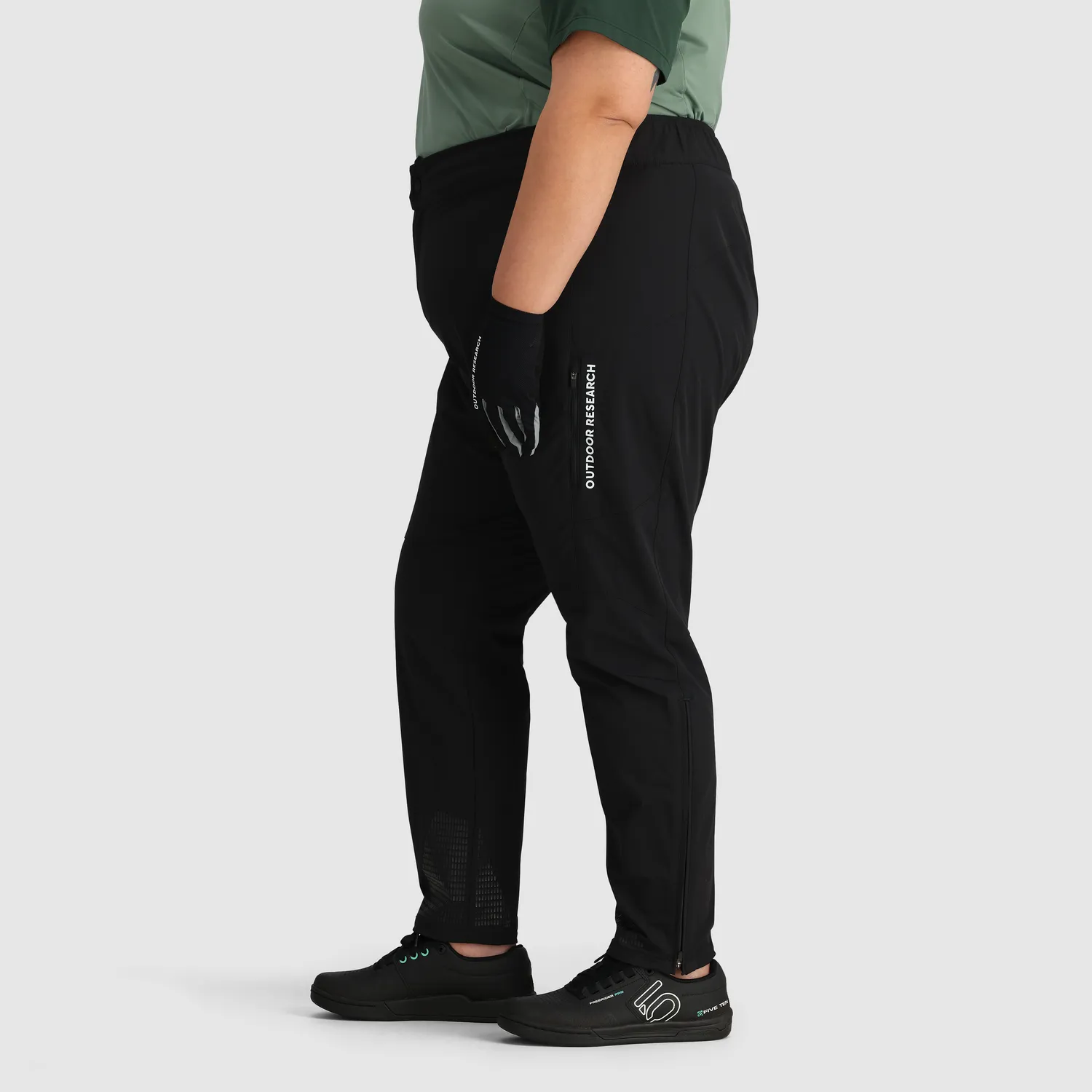 Outdoor Research Freewheel Women's Freewheel MTB Ride Pant - Plus sykkelbukse Black 1X stretch