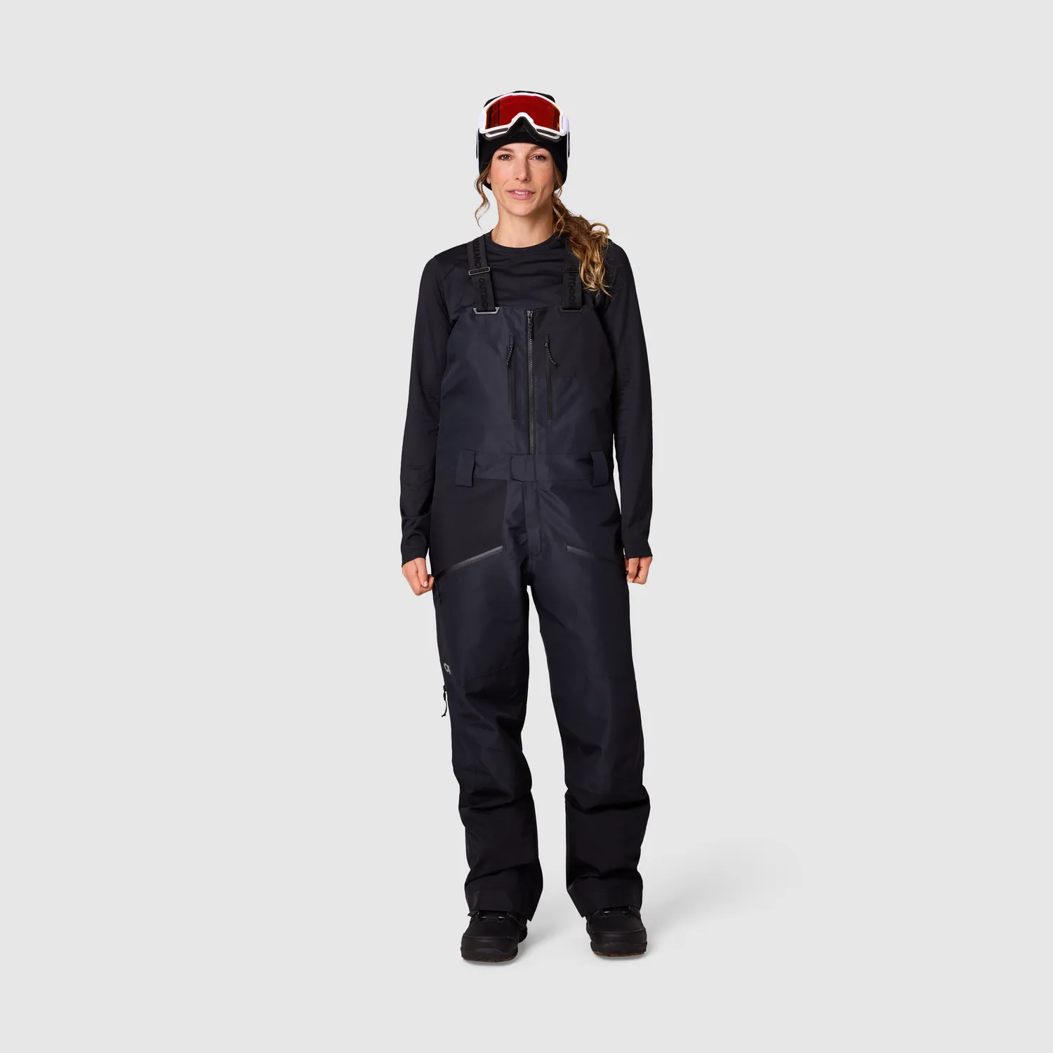 Outdoor Research Powderverse Bib skibukse med seler Black XS–XL isolert
