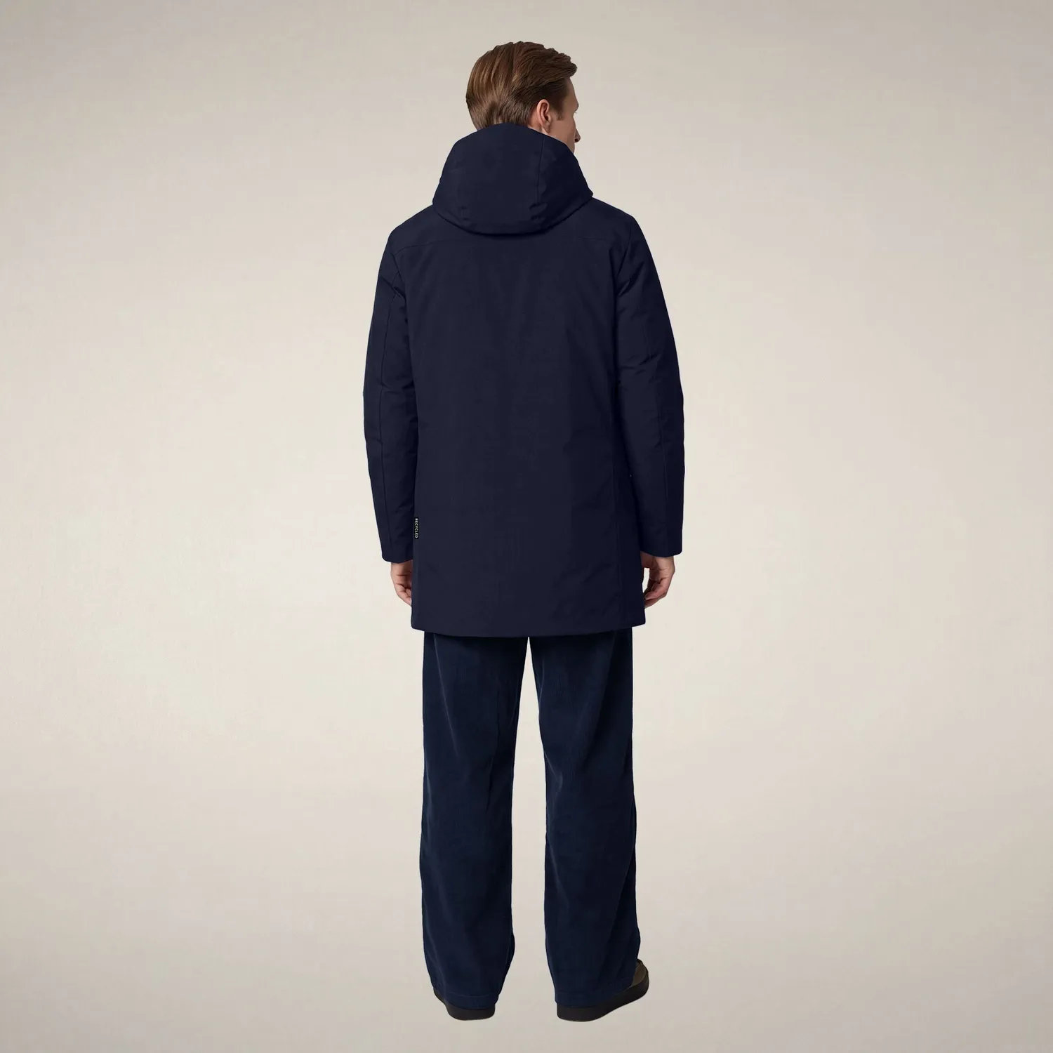 Save The Duck Wilson parkas herre navy resirkulert vattering
