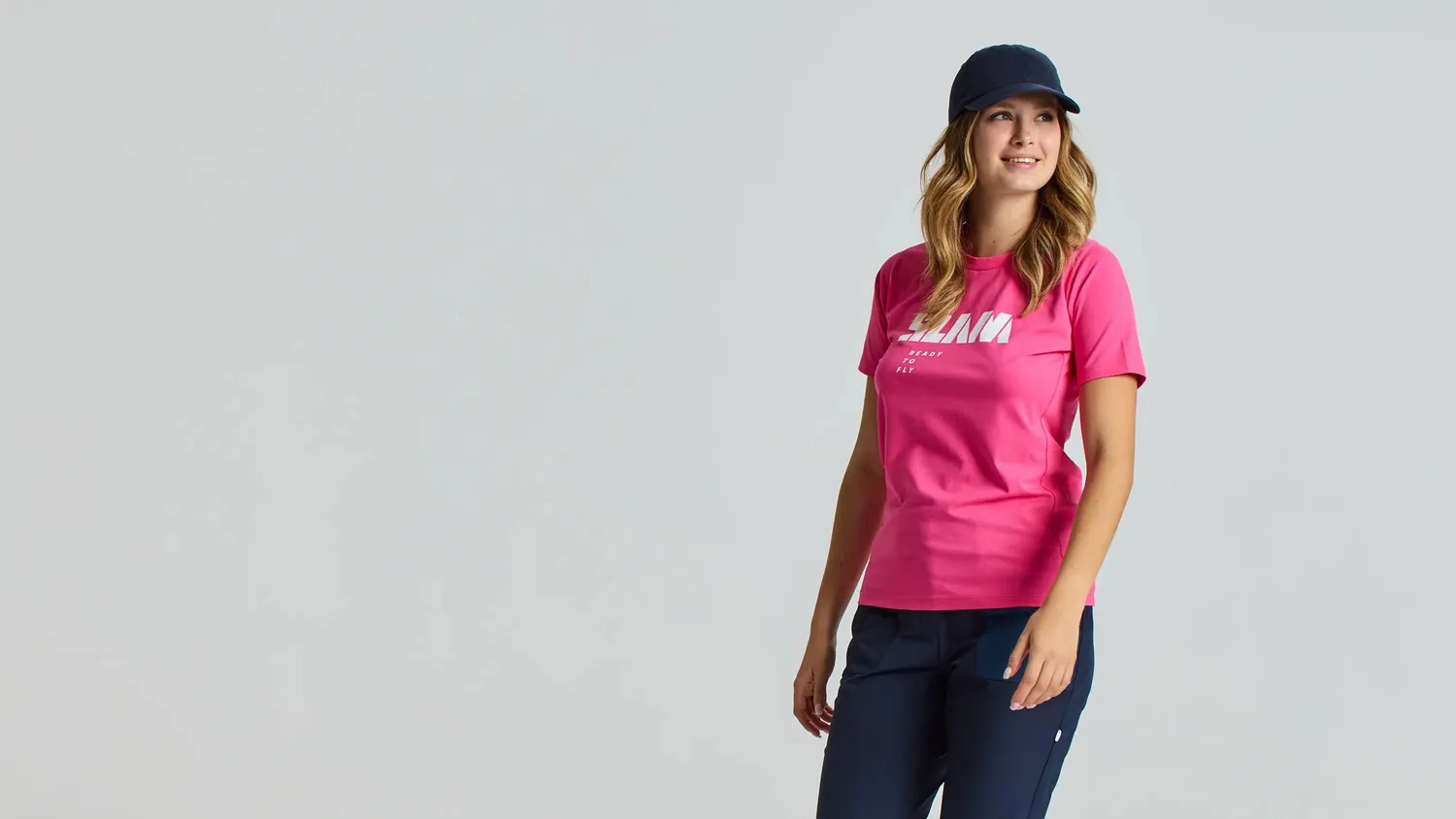 Slam Graphic WS T-Shirt SS T-skjorte Dark Navy bambusbomull