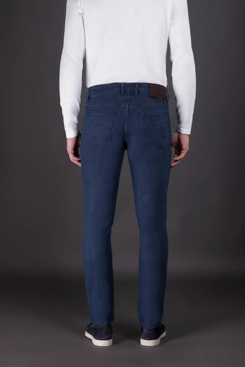 Moo rer PAVEL-919 WASHING W1 jeans regular fit 10 oz indigo