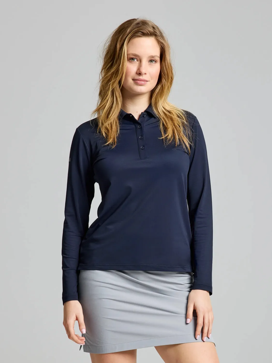 Slam Tech WS Tech Pique Polo LS poloskjorte dame UV 50+