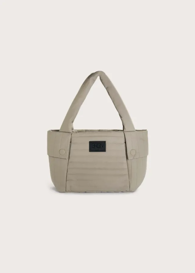 Brgn Puffed City Bag veske Taupe vanntett