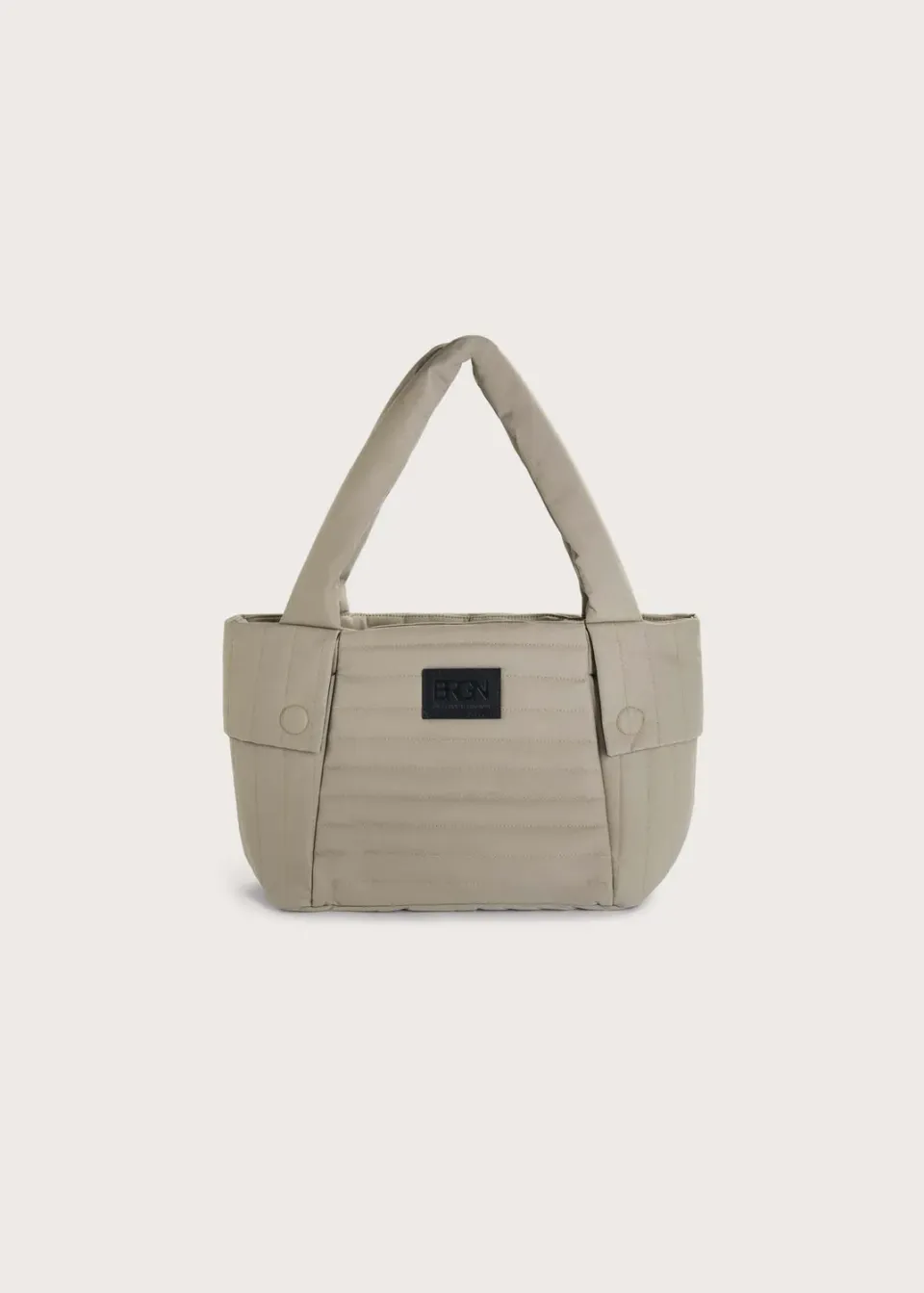 Brgn Puffed City Bag veske Taupe vanntett