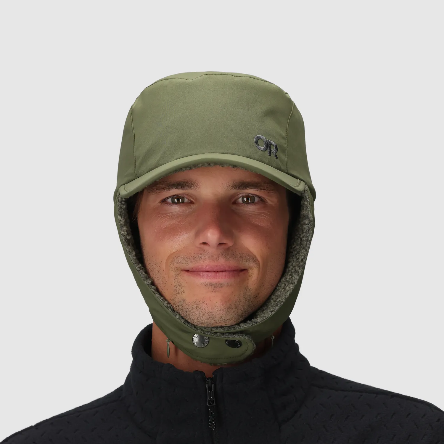Outdoor Research Whitefish Hat vinterlue Ranger Green med ansiktsmaske