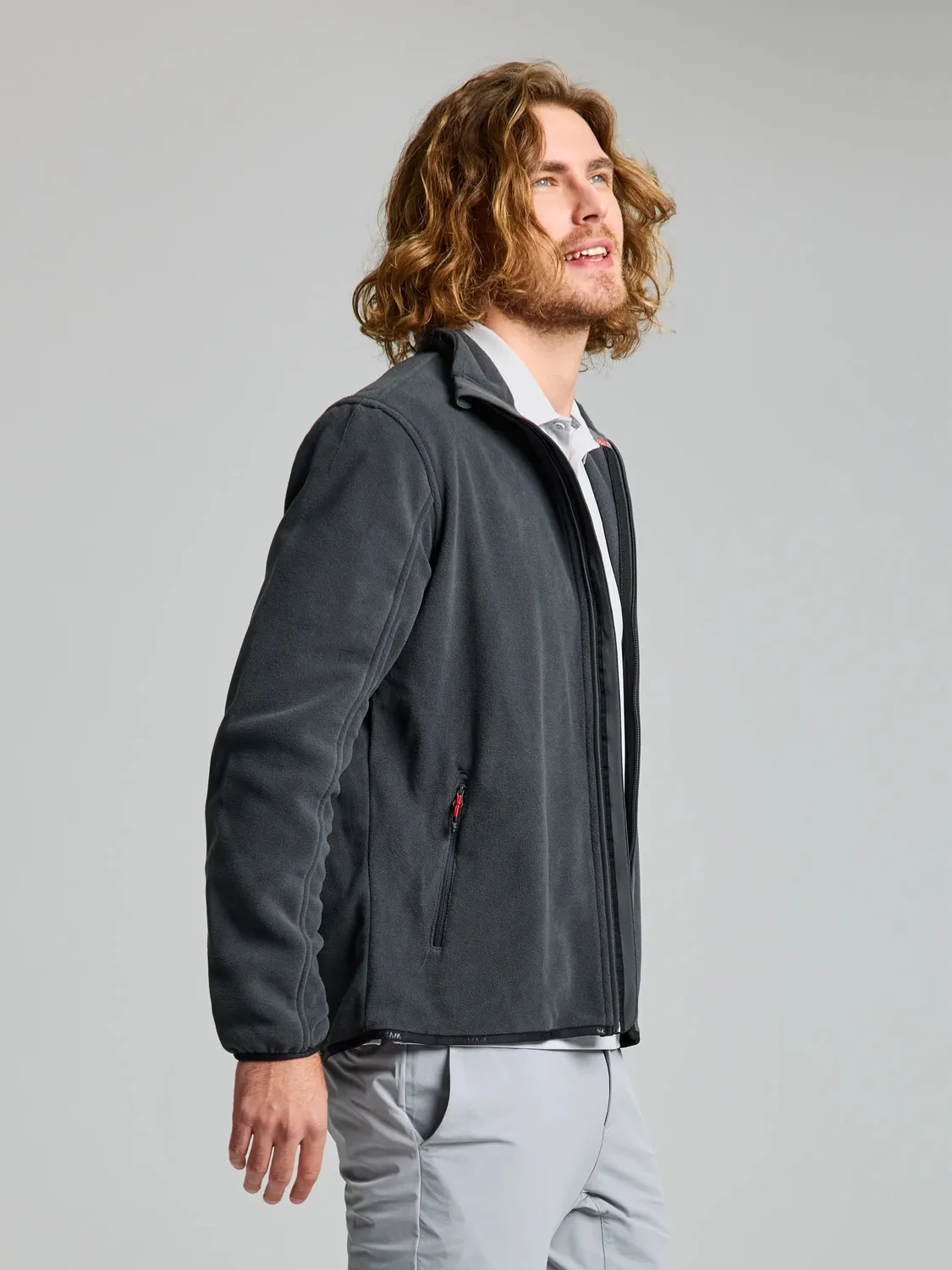 Slam Deck Fleece fleecejakke herre XS–3XL resirkulert