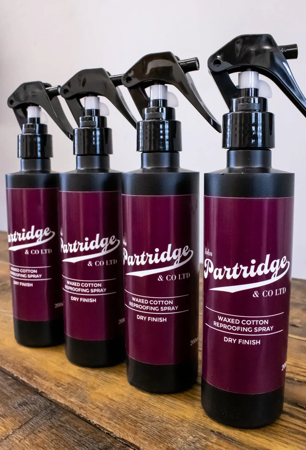 John Partridge Waxed Cotton Reproofing Spray impregneringsspray 200 ml tørr finish