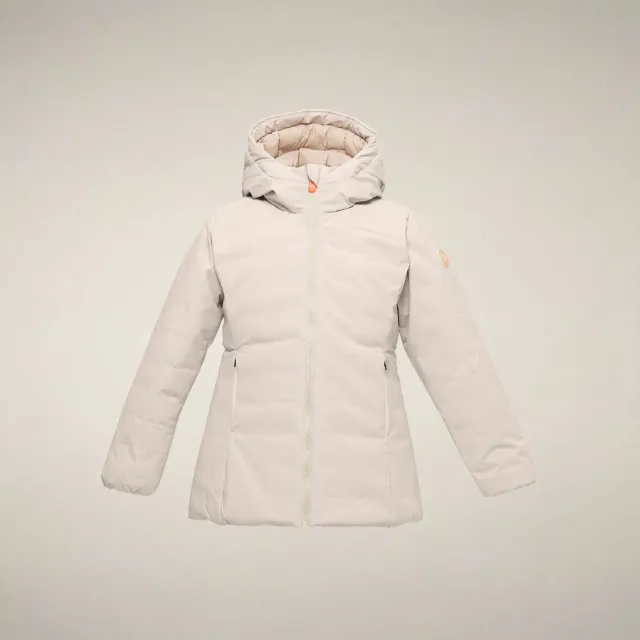 Save The Duck Cassie parkas jente Rainy Beige kort