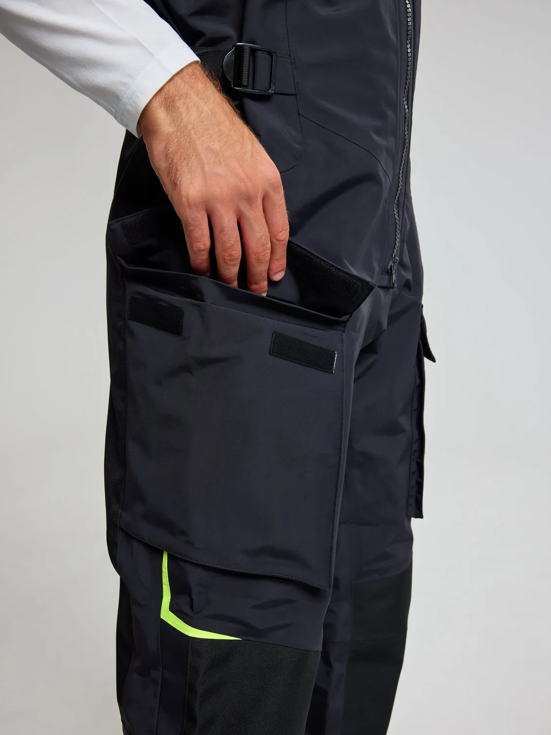 Slam PRO Offshore Bibs seilbukse unisex svart vanntett 15 000 mm
