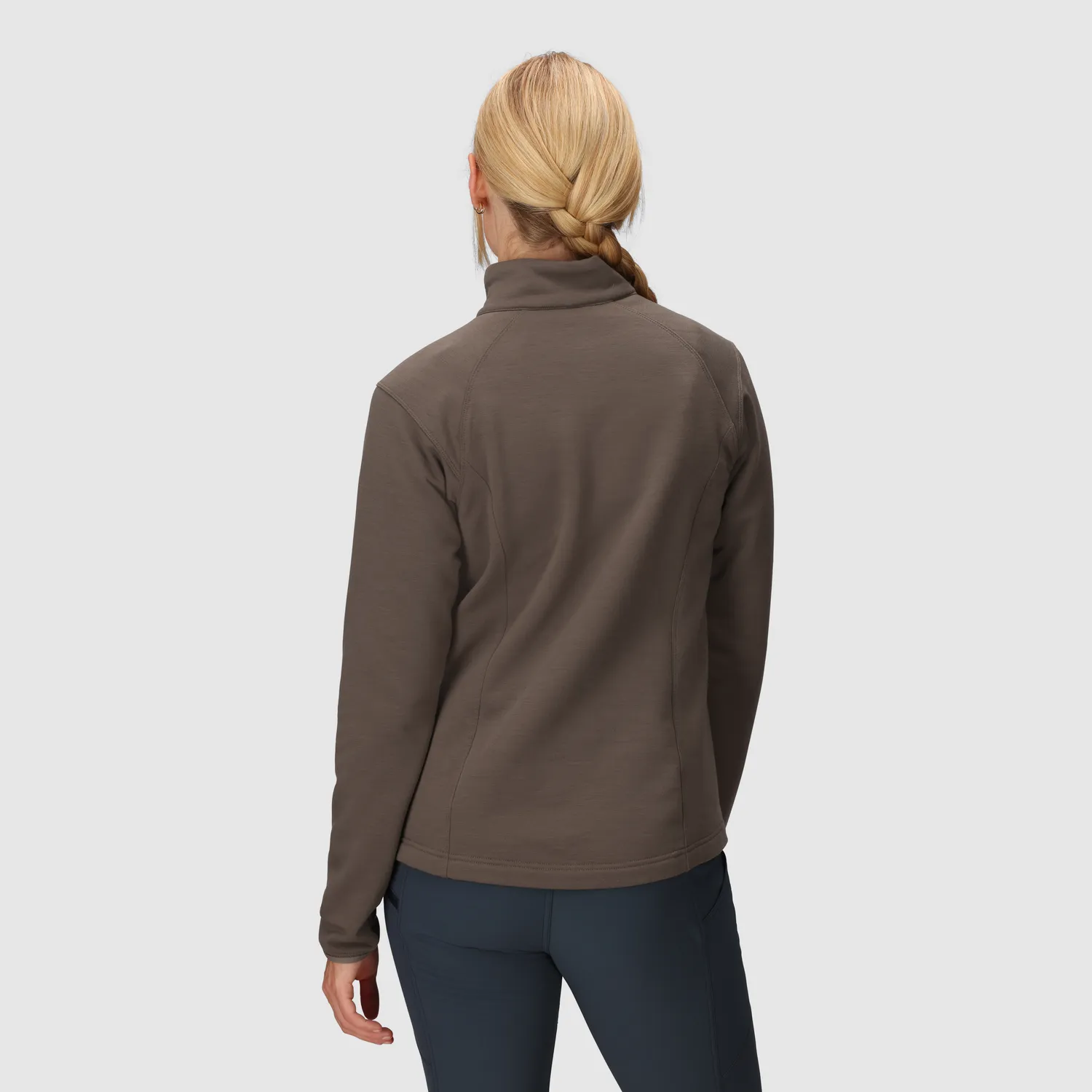 Outdoor Research Crescent Women's Crescent Fleece Half Zip fleecegenser Sable UPF 50+