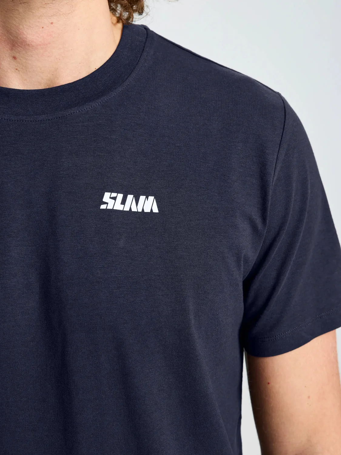 Slam Graphic T-Shirt SS t-skjorte mørk marineblå bomull bambus
