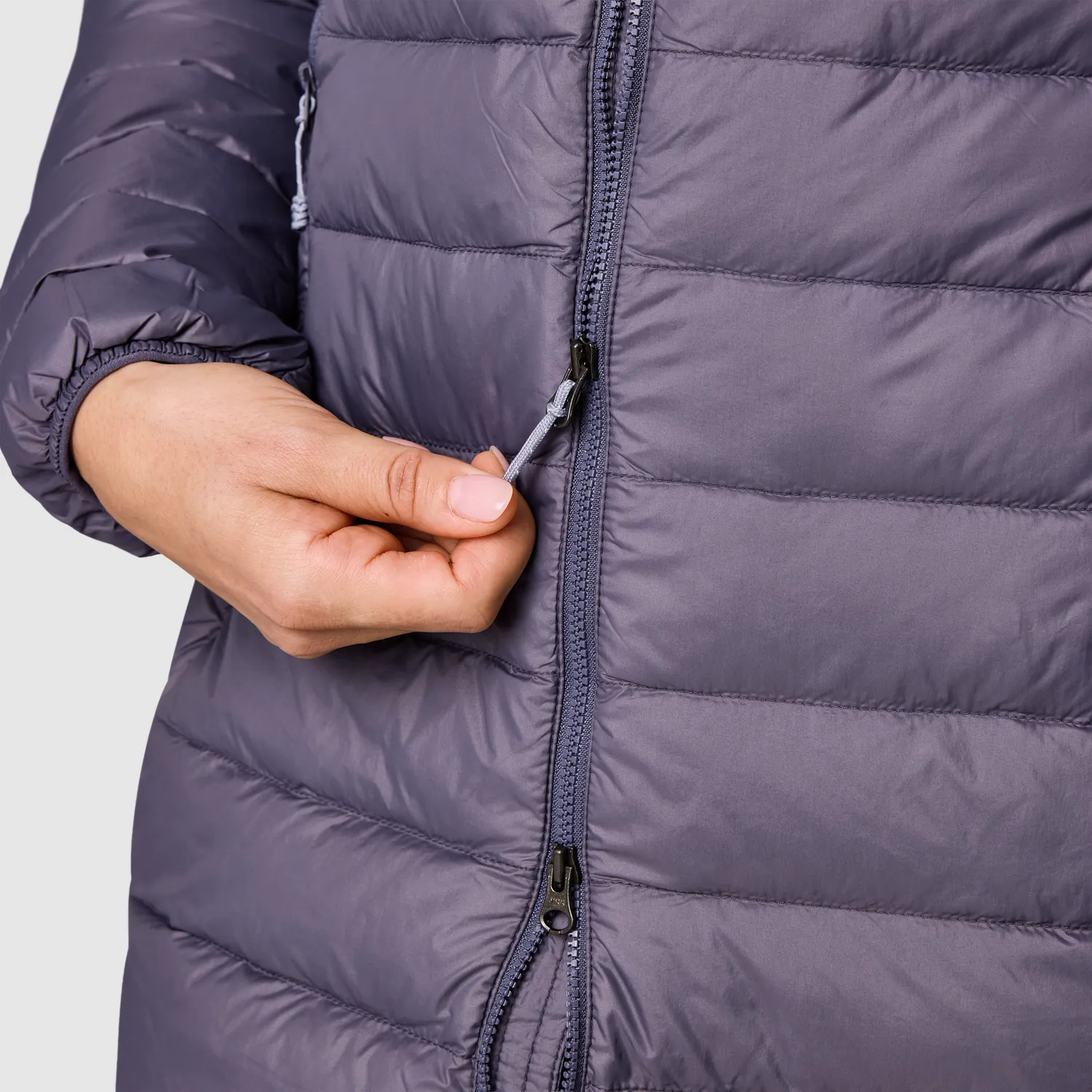 Outdoor Research Transcendent Down Parka dunparkas dame Smoky Quartz 800+ fill