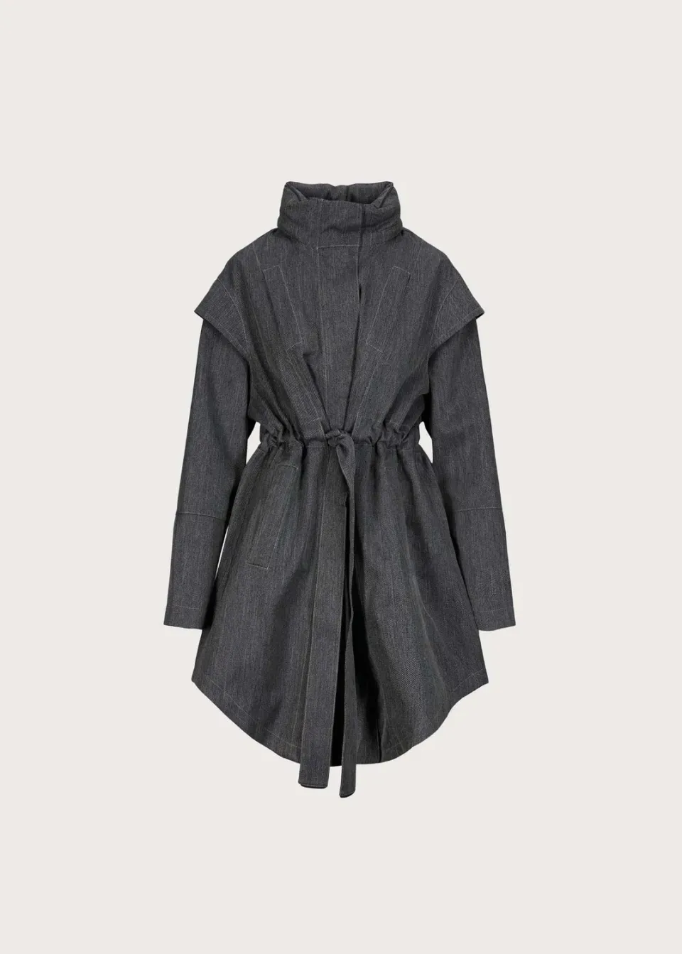 Brgn Monsun Coat regnjakke Stone Denim 10 000 mm