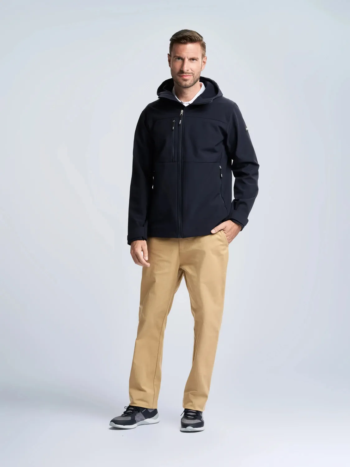 Slam Altura Warm SShell Hoodie softshelljakke herre mørk marine