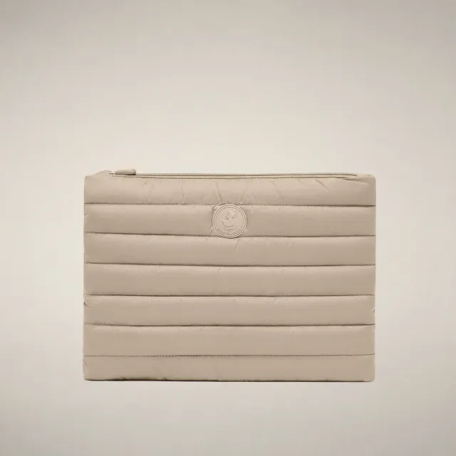 Save The Duck Thalassa quiltet pouch stor Shore Beige