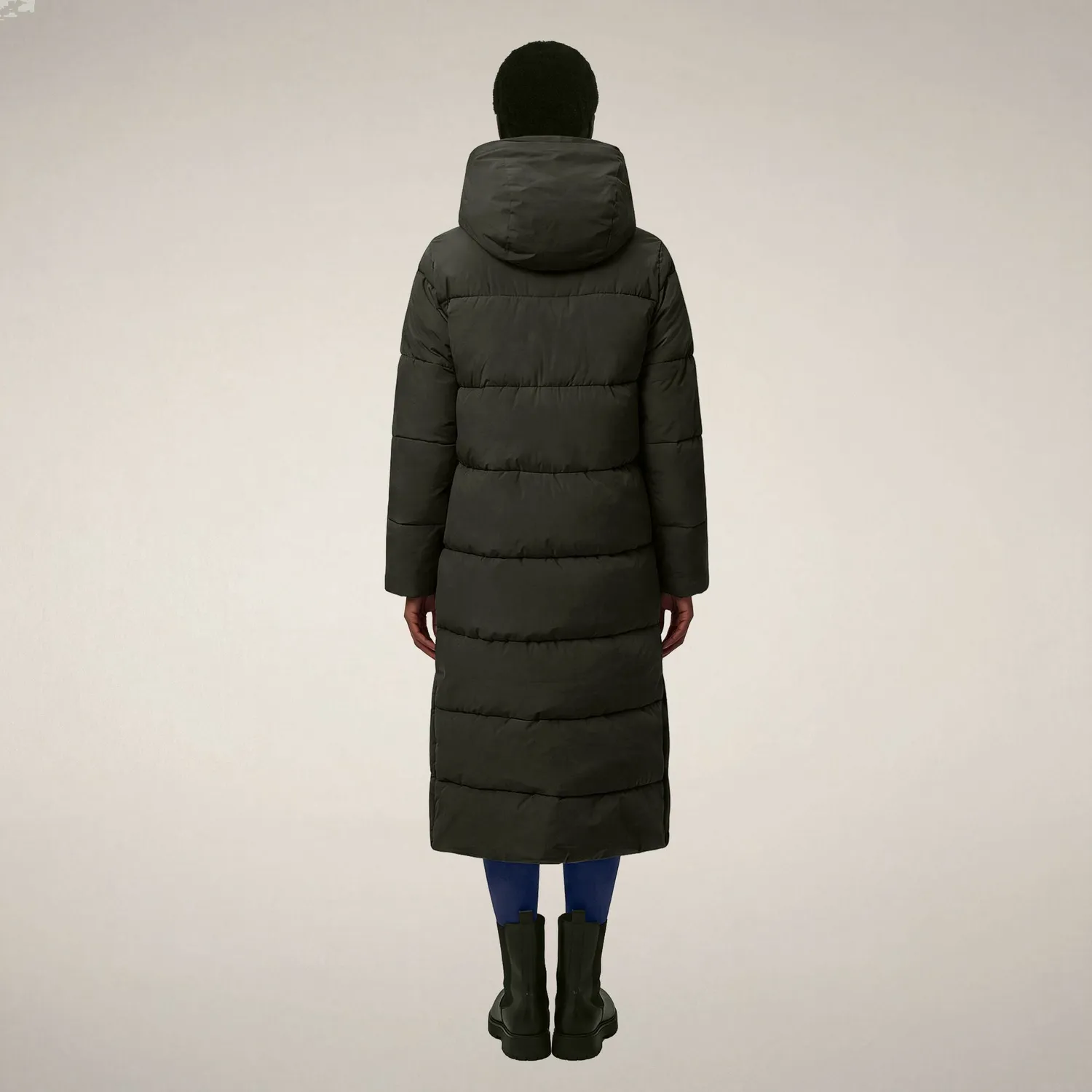 Save The Duck Zendaya parkas Land Green ekstra lang