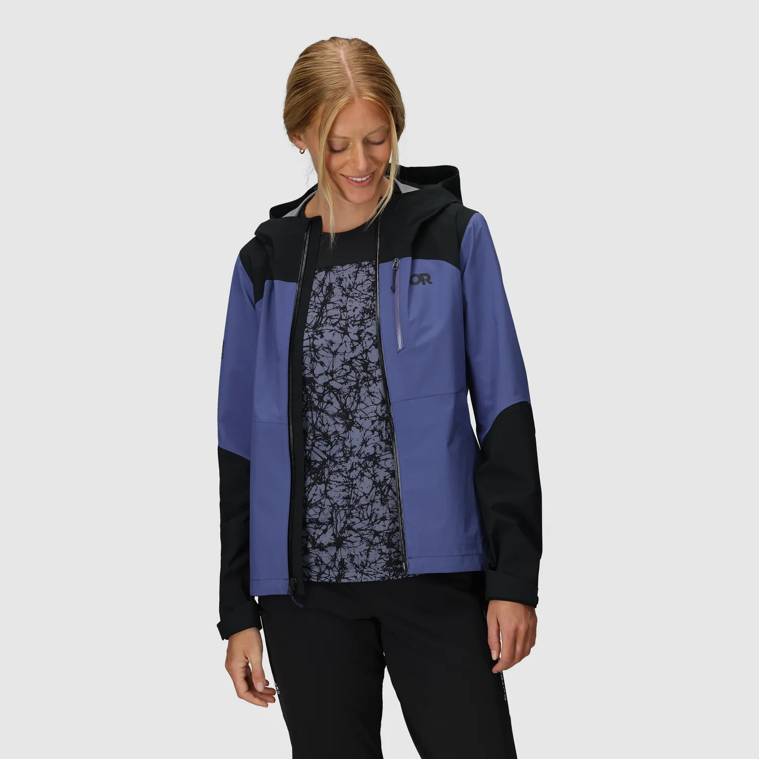 Outdoor Research Freewheel MTB Stretch Rain Jacket regnjakke Galactic/Black