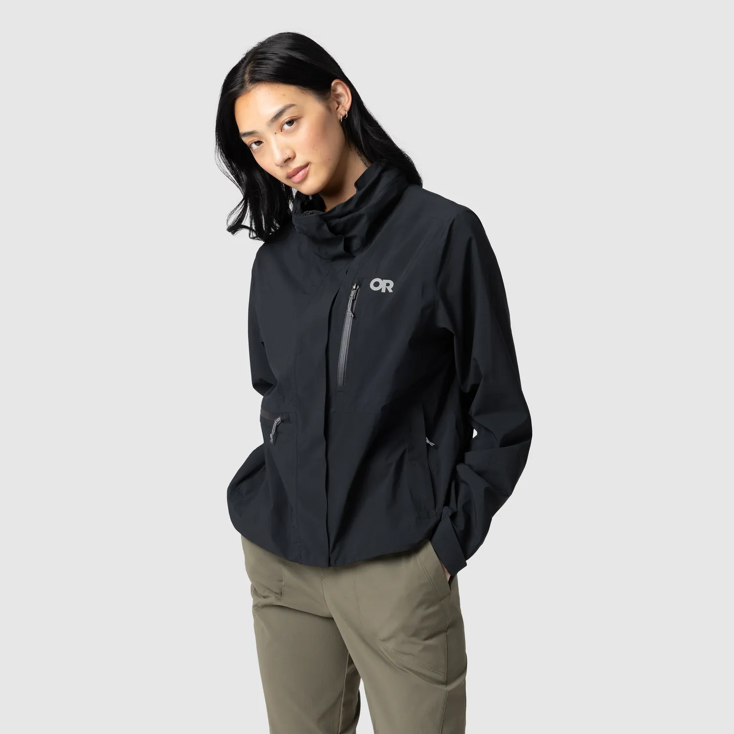 Outdoor Research Stratoburst Stretch SE regnjakke XS Black vanntett