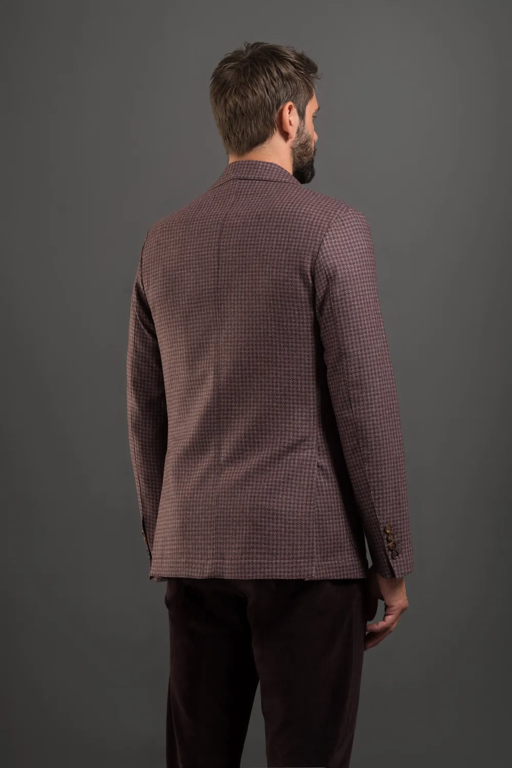 Moorer AUDLEY-WCW blazer aubergine ull bomull kasjmir