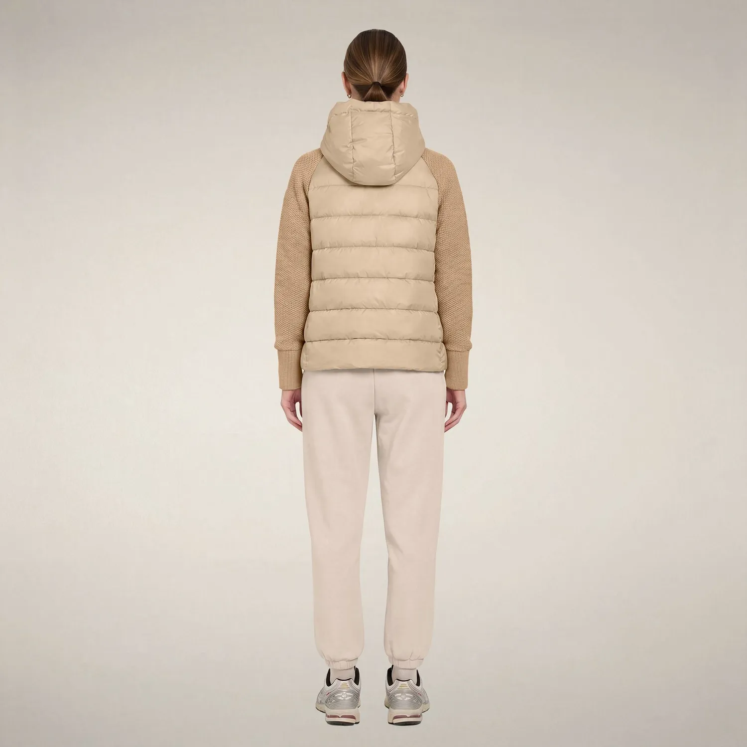Save The Duck Fashion Priska jakke Stone Beige vattert